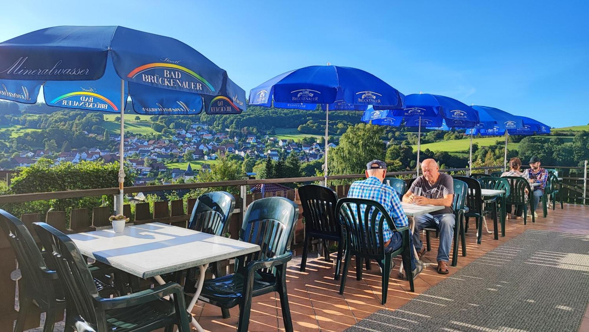 Staatsbad Brückenau Cafe Pension Sonnenkanzel מראה חיצוני תמונה